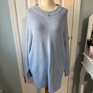 Aerie Soft Blue Crew Neck Sweater